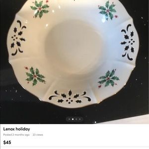 Lenox holiday bowl